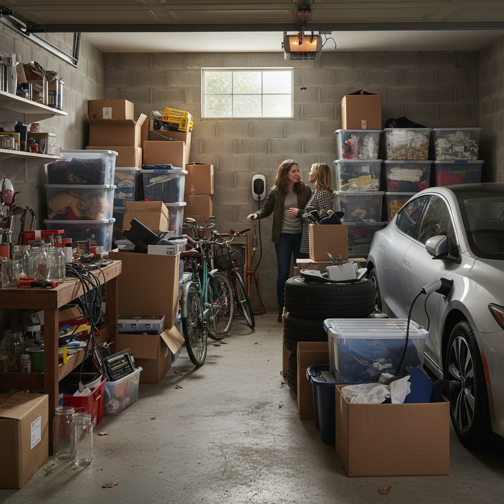 Study Finds Clearing Out Garages Could Unlock Millions More EV Owners