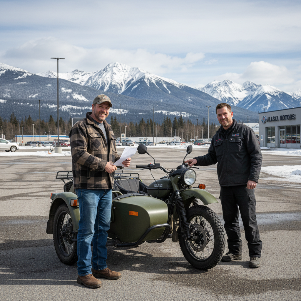 Putin’s Team Gifts Ural Bike to Alaska Fire Inspector