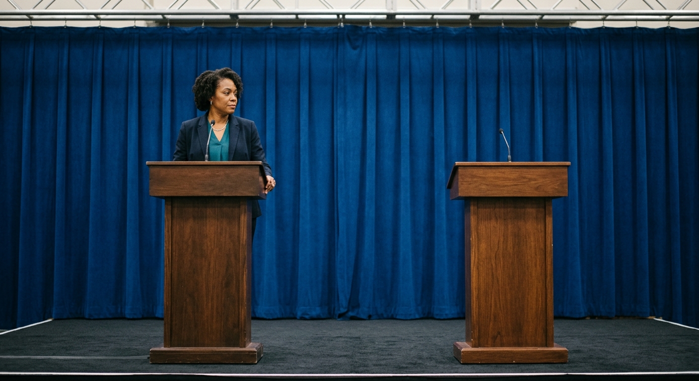 Georgia GOP Candidate Rick Jackson Skips Debate, Leaving Empty Podium Opposite Keisha Lance Bottoms